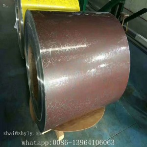 3003 Alloy PE / PVDF Coated Stuck geprägte Aluminiumspule mit Kraftpapier